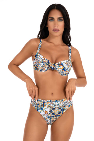 Positano Pattern Candy Underwire Bikini