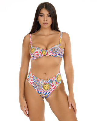 Bügel-Bikini Caramella mit Slip Taormina Fantasy