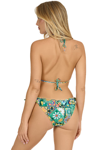 Fru' Fru' Triangel-Bikini mit kurzen Schleifen, Naxos-Muster