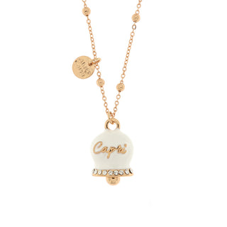 Campanella Capri White Rosé Necklace