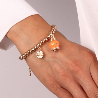 Campanelle „Capri“ Orangefarbenes Armband