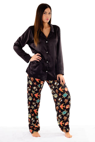 Pajamas with Black Jacket / Black Jewels