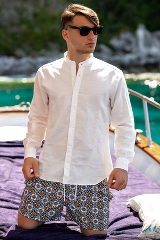 Camicia in Lino - Bianco